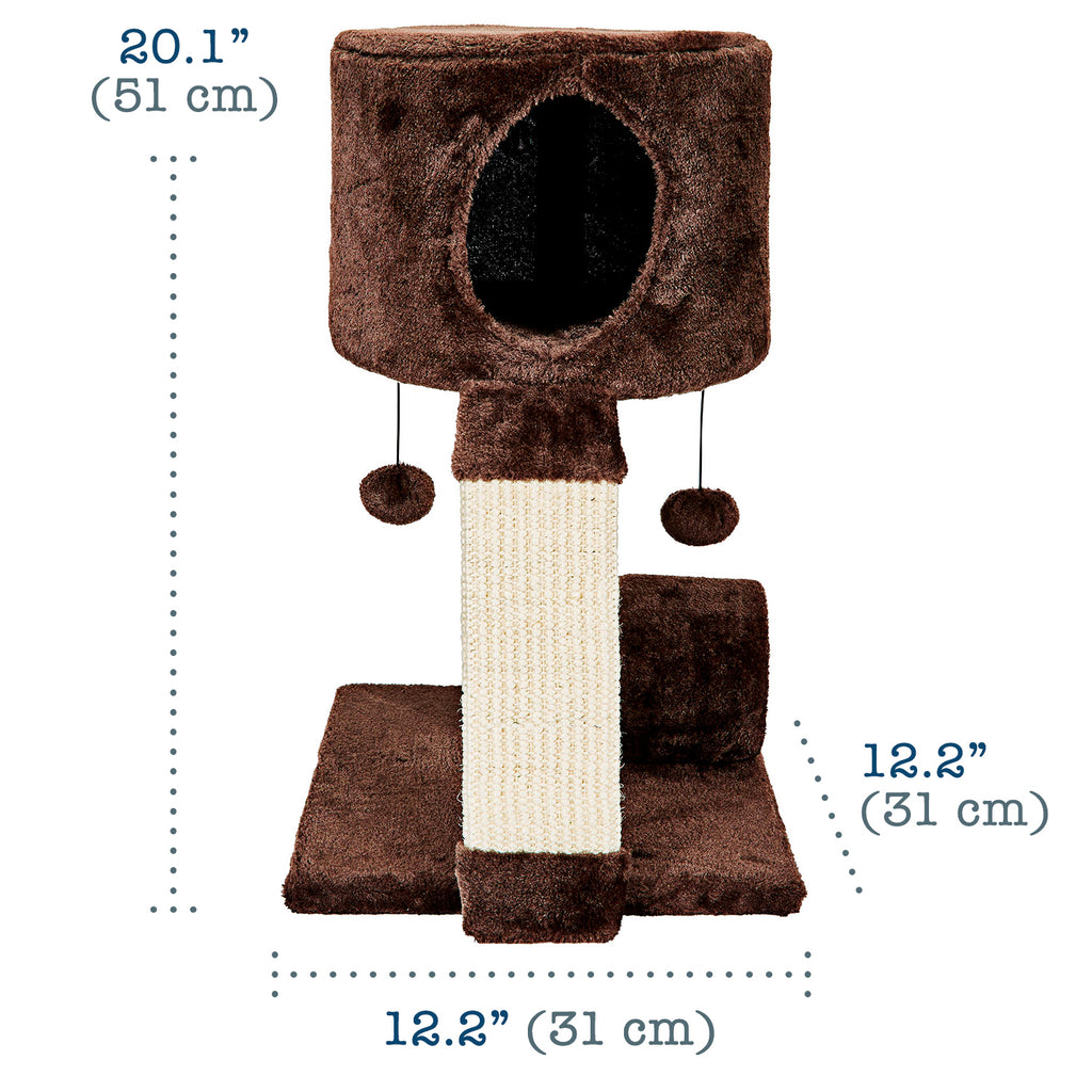 Animals Favorite Cat Condo Perch, Cat Tree with Scratch Post