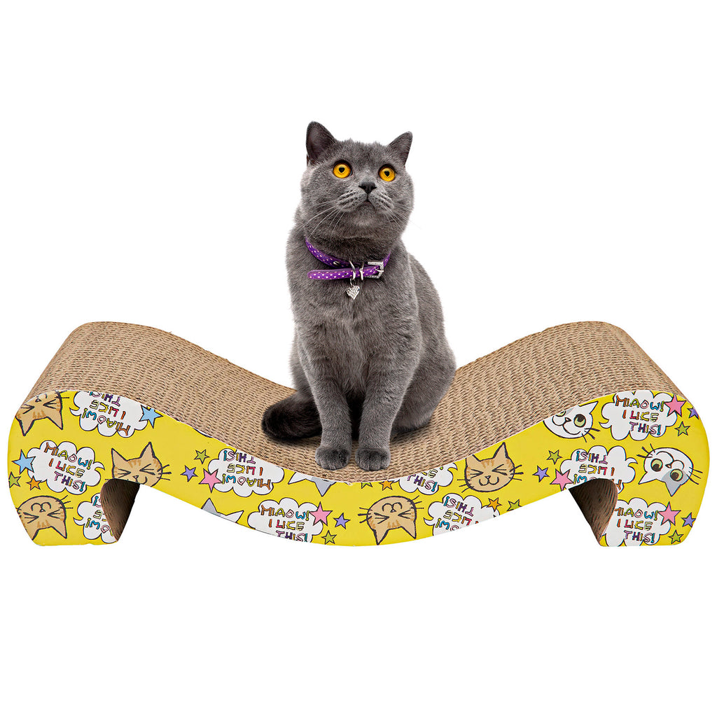Animals Favorite Cat Scratcher Corrugated Cardboard Scratching Pad