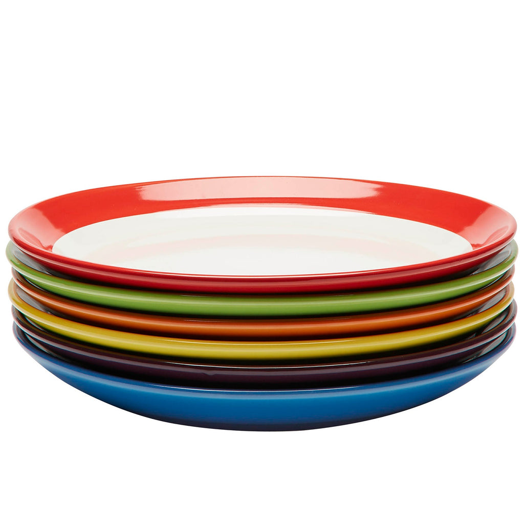 Amethya Premium Ceramic  Set of 6, Colorful Meal Stoneware (Dinner Plates)