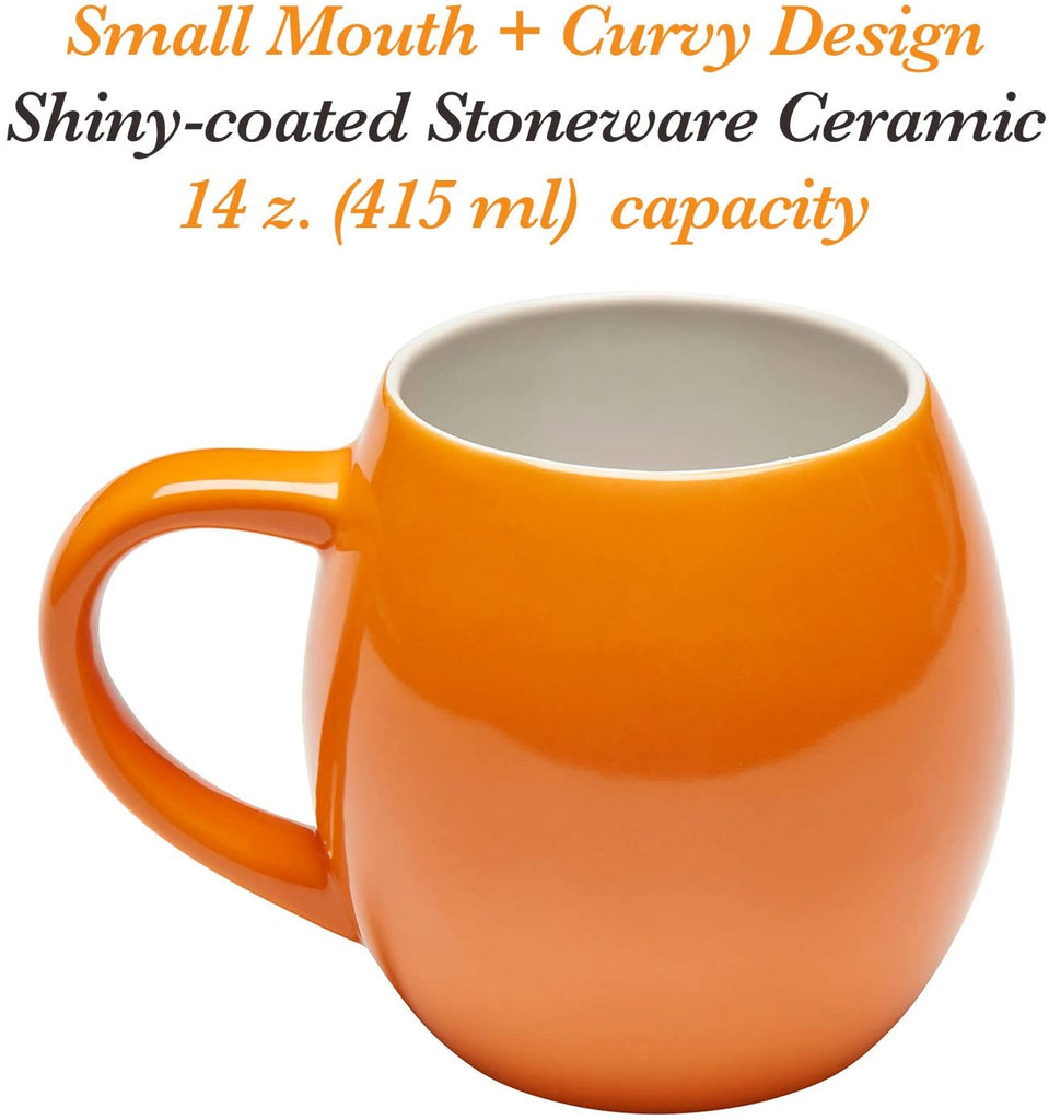 Amethya Premium Ceramic Set of 6, Colorful Meal Stoneware (Coffee Mugs)